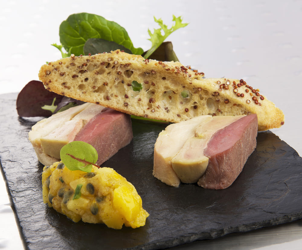 ASSIETTE trilogie foie gras poulet canette